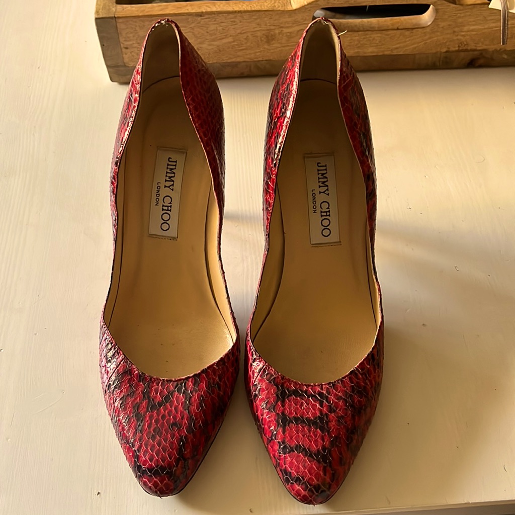 Jimmy Choo Python Pumps